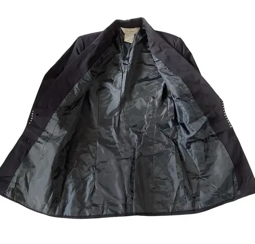 Vintage Sia Bellini Crystal Embellished Blazer Blue Size 6