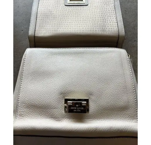 Kate Spade New York MAGNOLIA PARK LARGE LAUREL Tote Leather Bag Purse Cream White