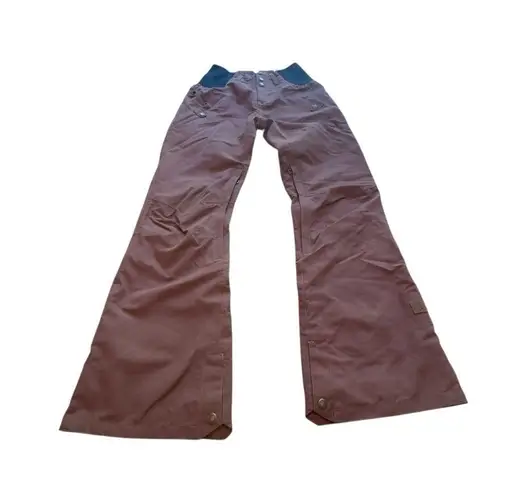 Ride Cappel Women’s Mauve Brown Snowboard Pants S/T Stretch Waist Winter Gear Size undefined