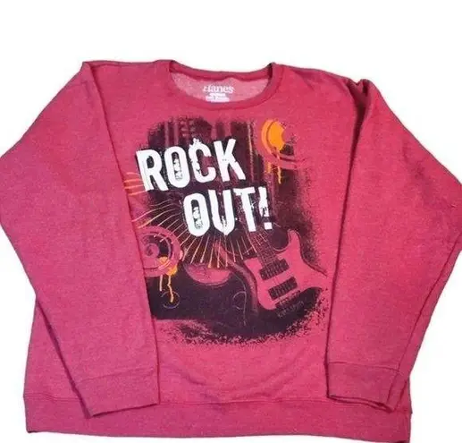 Hanes Unisex  ROCK OUT SWEATER  SIZE 2XL RED