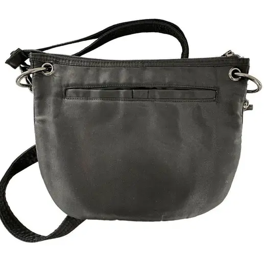 Lug Swivel Black RFID Crossbody Shoulder Bag