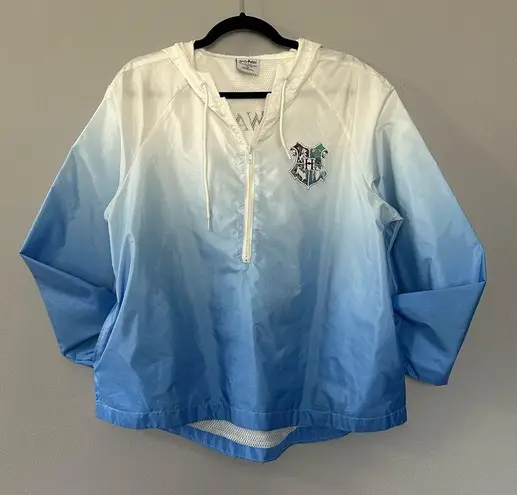 Harry Potter Hogwarts Windbreaker Pullover 1/4 Zip Sz M