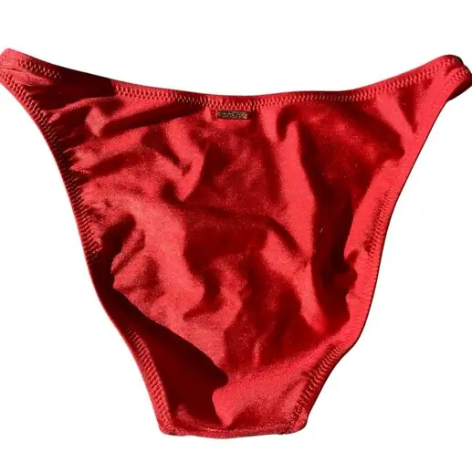 L'Agence L’Agence Jean Bikini Bottom in Scarlet Red Sz XS