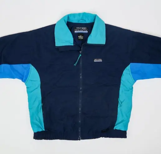 White Sierra Vintage 90s Colorblock Windbreaker Track Jacket