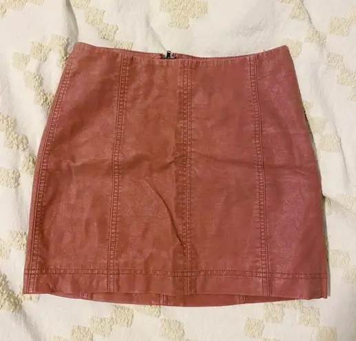 Free People Suede Mini Skirt