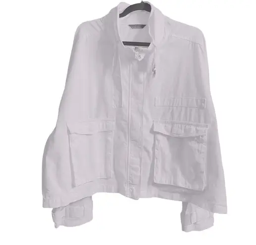 Excuse Vintage Oversized Cotton Cropped Women's Jacket Plus Size Dead Stock Nwot