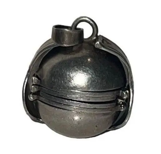 925 Mexico Sterling Silver Photo Ball Pendent 6 Photos Vintage Locket