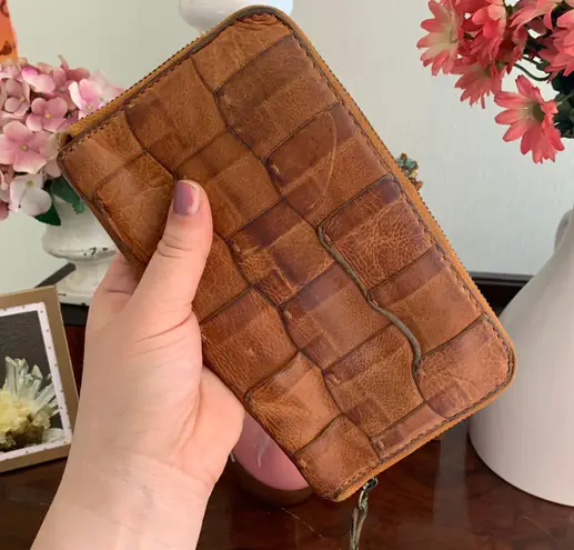 Nordstrom Genuine Tan Leather Wallet 