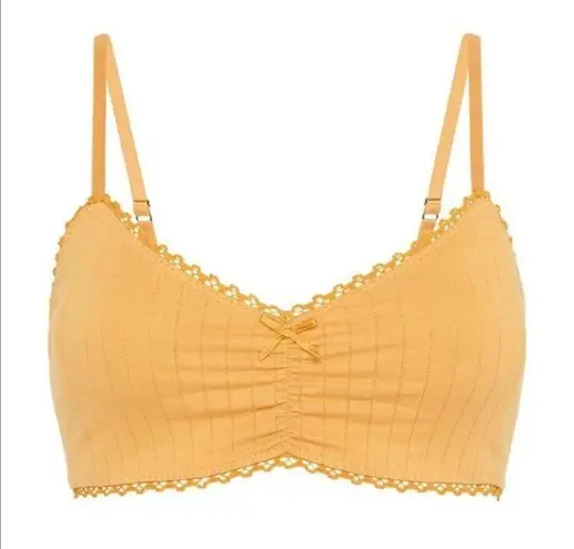 💕SPELL & THE GYPSY💕 Lana Organic Cotton Bralette Sunflower Yellow XXS NWT