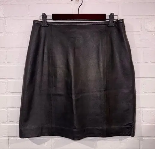 Amanda Smith Vintage 100% Sheep Napa Leather Lined Skirt in Excellent Condition