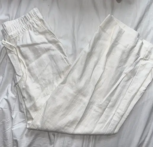 White Linen Pants