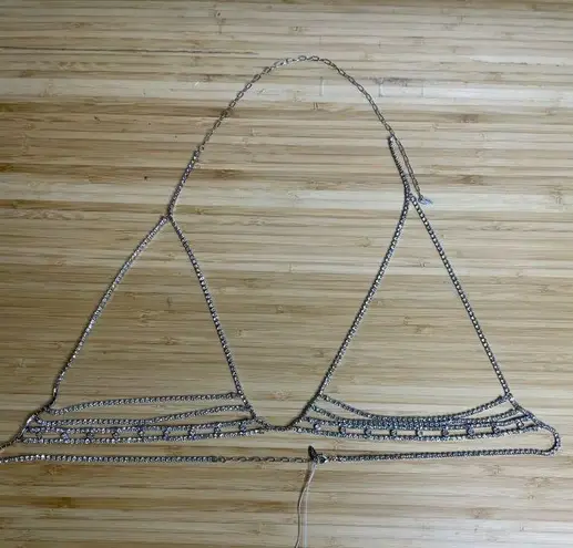 Ettika Bra Top Silver Womens Size OS