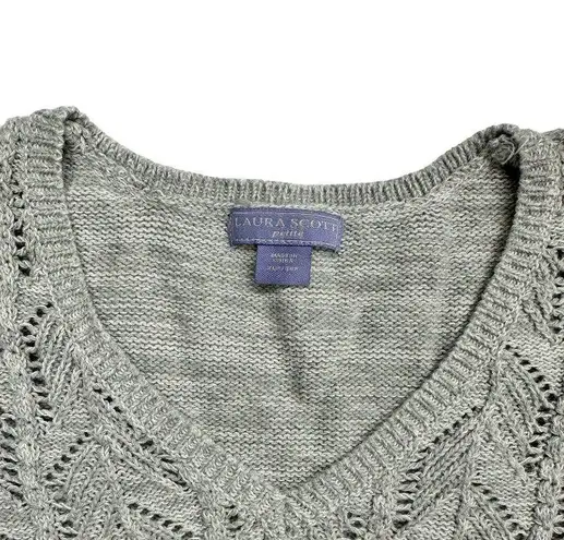 Laura Scott Petite Open Knit Sweater (XLP)