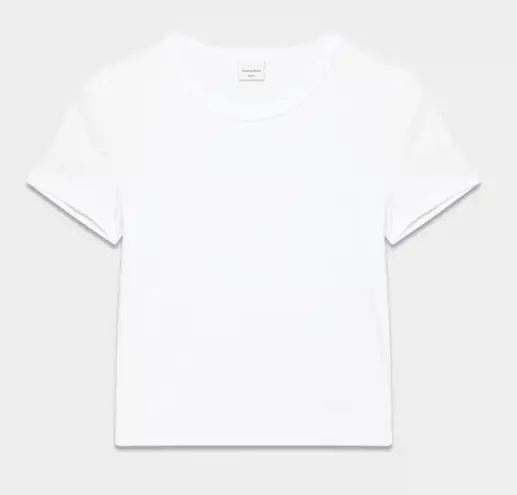 Aritzia Best Hug Little White Ribbed T Shirt Size XS