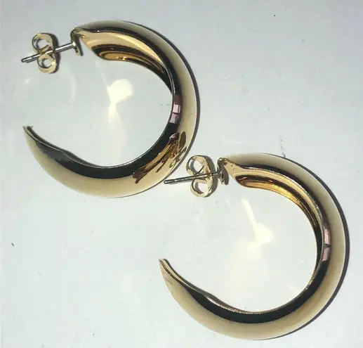 Vintage Chunky Retro Boho Gold Hoop Earrings