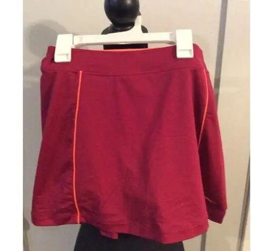 Slazenger Golf Skirt Skorts Back Ruffle Small S Wine