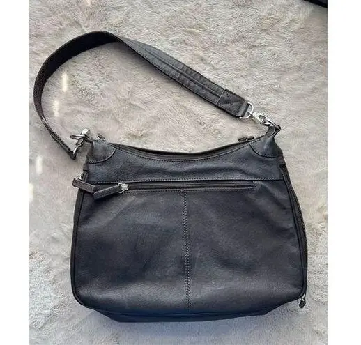 Gun Tote'n Mamas Women's Black Leather Concealed Carry Hobo Bag