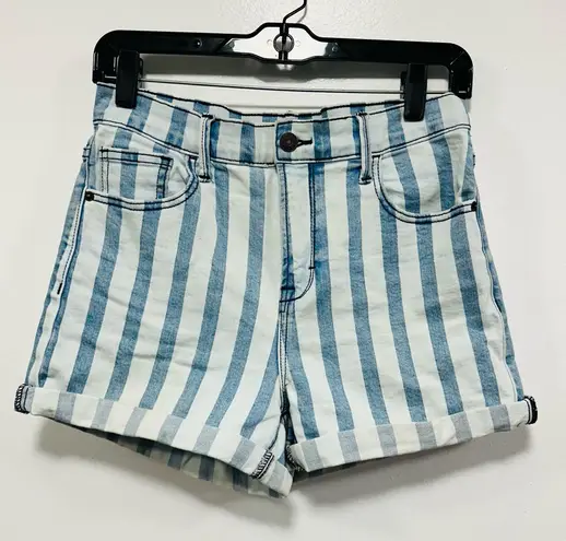 Buckle Hidden shorts! High-rise striped shorts purchased from the women’s small