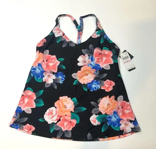 Island Escape RacerBack Underwire Tankini Swim Top Size 6