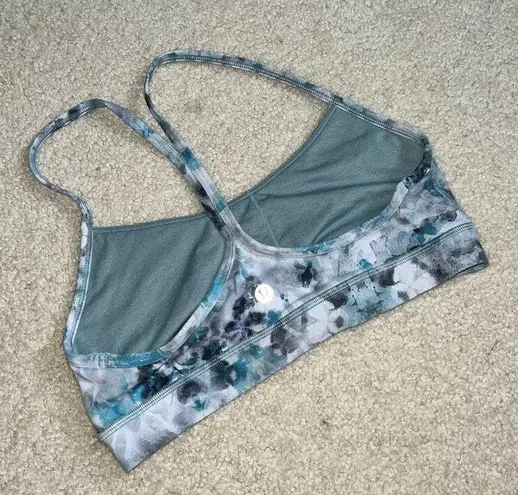 Lululemon  Flow Y Nulu Light Support Kaleidofloral Multi Bra Size 6