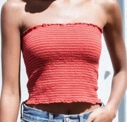 Brandy Melville  red stretchy tube top