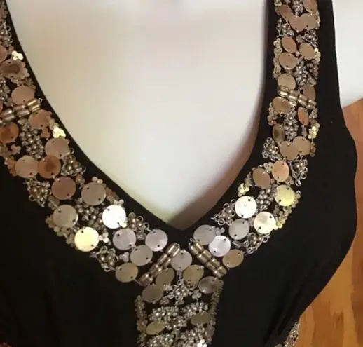 Sue Wong Vintage 80s sequined tiered dress