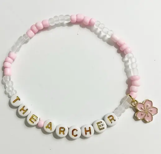 Taylor Swift Eras Tour Friendship Bracelet The Archer Lover Flower Charm