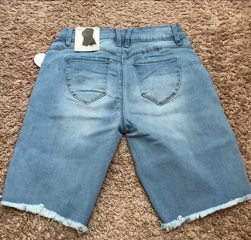 Ymi Light Wash Bermuda Shorts