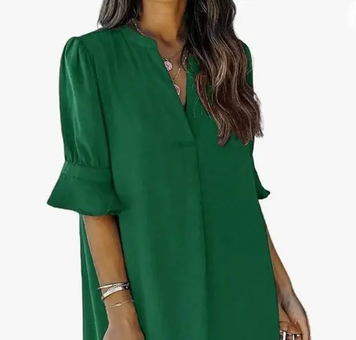 Amazon 🌼🌼Women’s V-Neck Ruffle Sleeved Dress