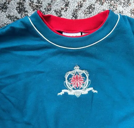 Jaclyn Smith Vintage Sport Sweatshirt & Sweatpants Set Turquoise Large