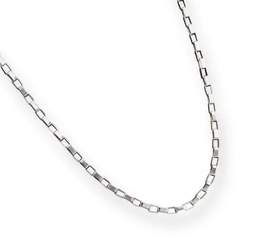 Link Chain Necklace for Men Women Streetwear Unisex Hip Hop Style Silver
