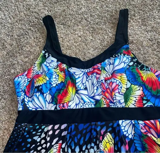 Beautiful Women’s Flowy Unbranded Tankini Top Only Sz Large