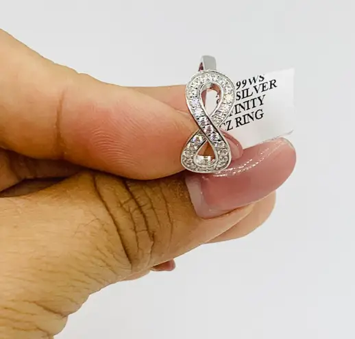 925 sterling silver ring Infinity ring Size 7