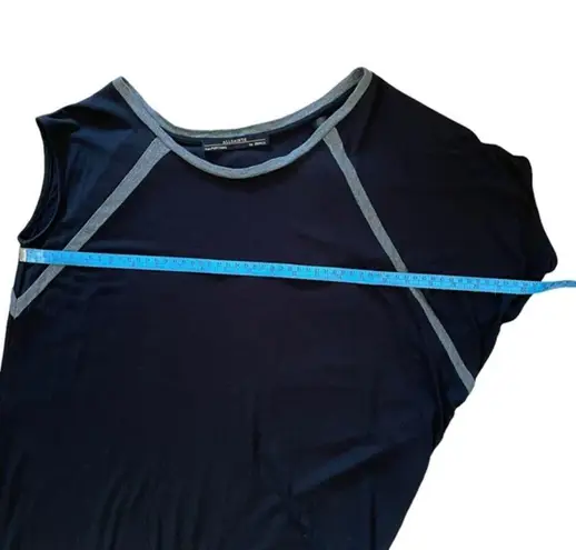 ALLSAINTS Tessi Black Asymmetrical Mini Dress