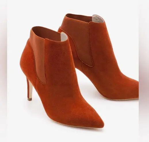 NEW BODEN Elsworth Stiletto Suede Ankle Boots in Rust 8 - Image 2