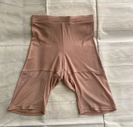 Lux LA Women Stretch Mesh Tan Underwear Shorts Size Medium