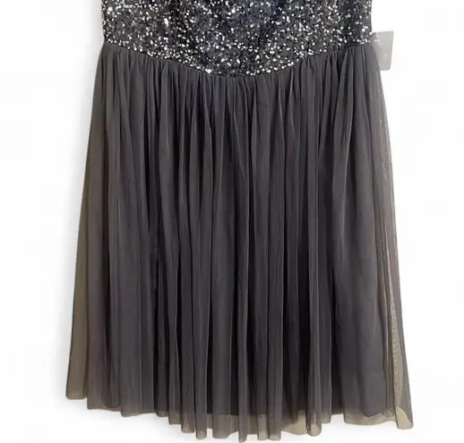 Maya Deluxe Curve Dress Sz 18 Sequin Bodice Tulle Skirt Special Event Glamor