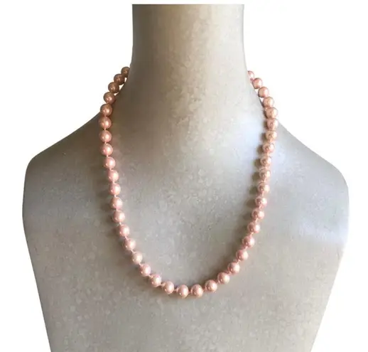 Three Beaded Medium Light Gray Small Pink Avon Marked Mini Ivory Necklace Bundle