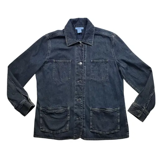 Duluth Trading Co Jacket Womens Medium Blue Denim Barn Ranch Cowboy