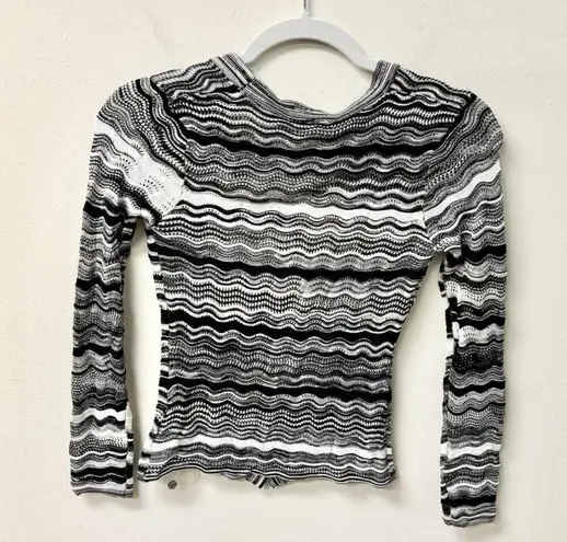 NWT Allison New York Striped Long Sleeve V