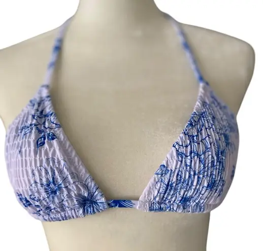 Volafa Blue and White Floral Bikini Set Size Midium Size M