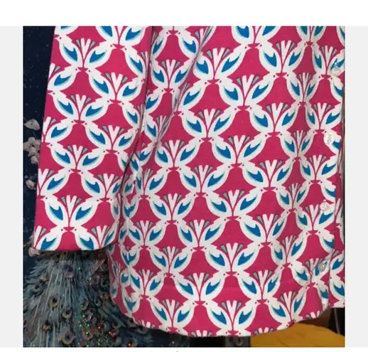 Le Tigre Sz L Vintage Button Down Knit Cardigan Sweater Top Butterfly Print