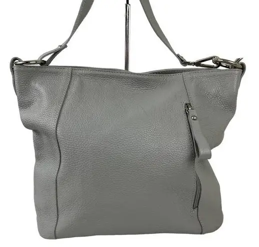 Genuine Leather Borse in Pelle Made in Italy Shoulder Bag Gray