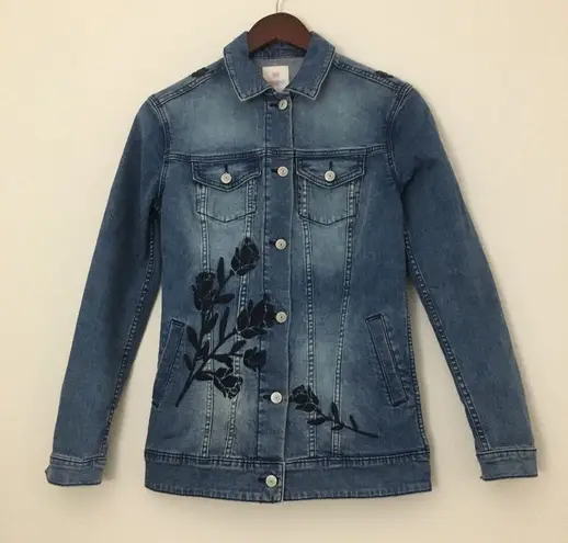 LuLaRoe  Embroidered Jaxon Denim jacket XS