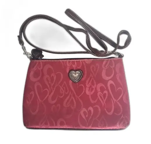 Y2K Pink Crossbody Purse Heart Detailing Vintage