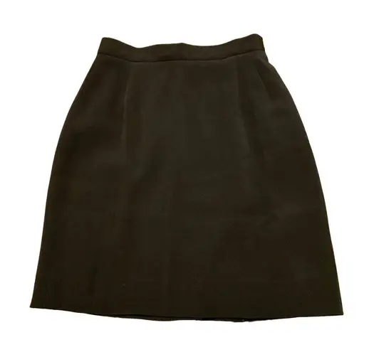 Giorgio Armani Le Collezion Black Pencil Skirt Size 2 Black