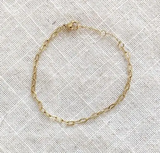 Gold Dainty Chain Link Bracelet