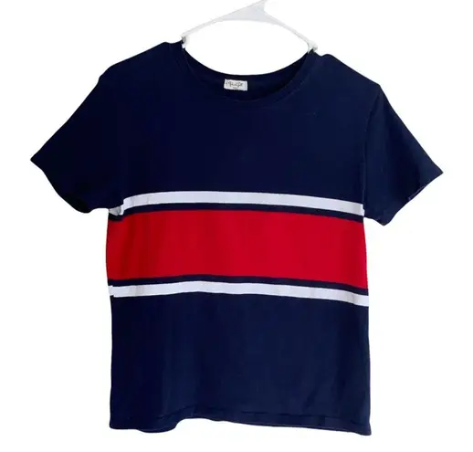 Brandy Melville  "John Galt" Aleena Striped Navy Top