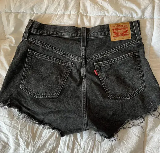 Levi's 501 Black Denim Shorts