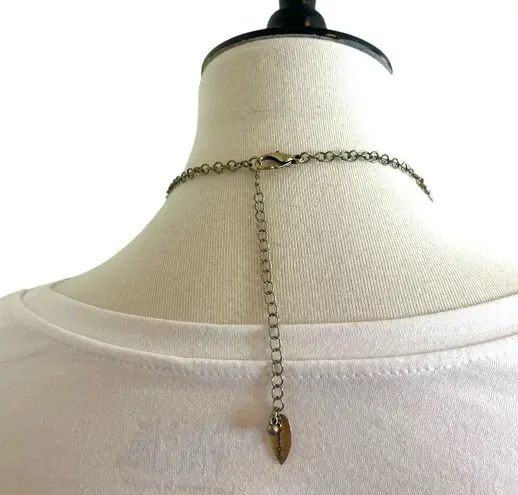 Coldwater Creek Necklace Earring Set Beaded Hot Pink Purple Gold 18/20” Length